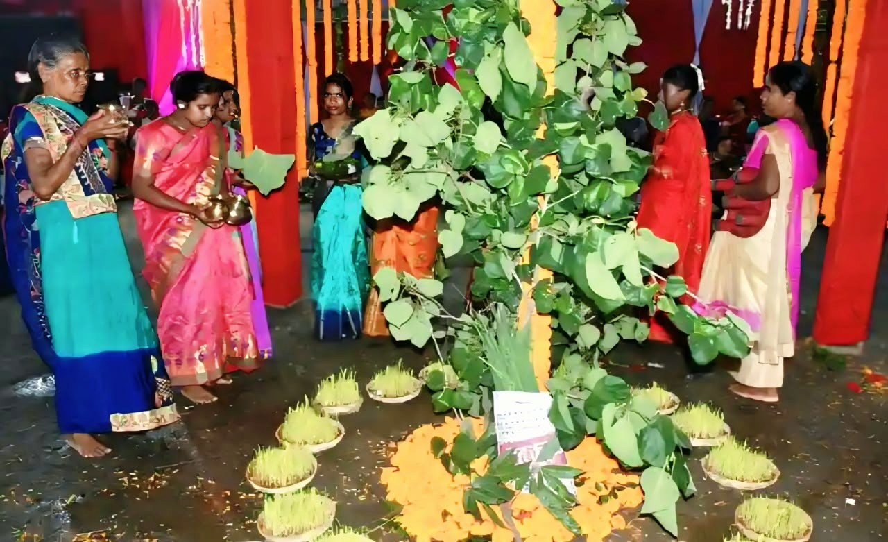The branch of the Karam tree, the beat of the Mandar drum, and a dancing village—tribal culture comes alive during the Karma festival.