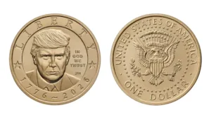 Uproar over $1 coin featuring Trump's image; sold out in 3 hours; special release marking America's 250th anniversary.