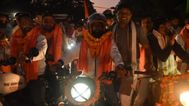 Message of service resonates in Manendragarh-Chirmiri-Bharatpur; grand welcome for Vadnagar-Varanasi bike rally.