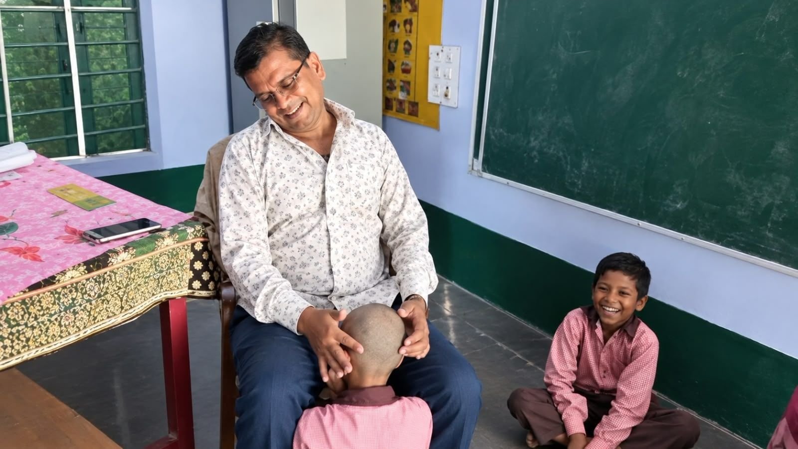 UP Teacher Suspended After Viral Video Shows Him Playing Tabla On Student's Head